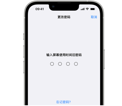 抚顺iPhone屏幕维修分享iPhone屏幕使用时间密码忘记了怎么办 