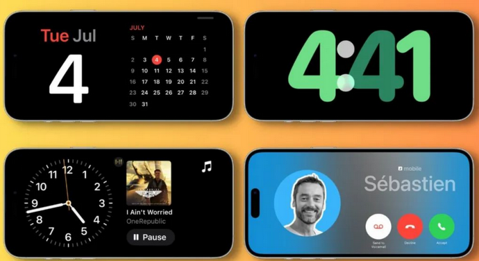 抚顺苹果手机维修分享iOS17横屏充电待机显示有什么好处 