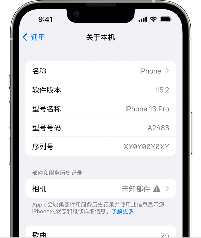 抚顺苹果维修分享iPhone 出现提示相机“未知部件”是什么原因？ 